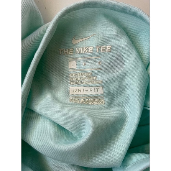 Nike Women’s Sleeveless Athletic Cut Sea Green Dri-Fit Tank Size Large - Picture 3 of 6